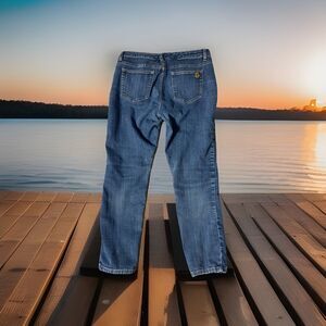 Michael Kors Women Jeans Size 10 Blue Mid-Rise Izzy Skinny Medium Wash‎ W35xL26